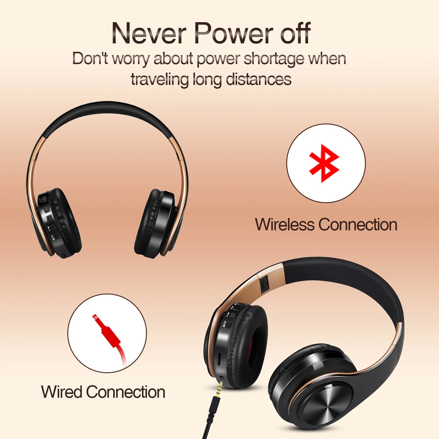 Wireless Bluetooth Headphones