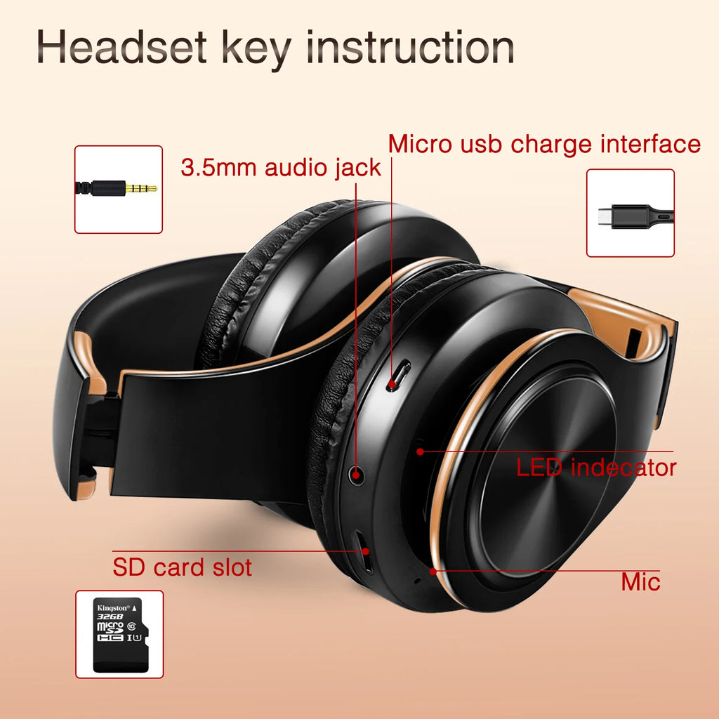 Wireless Bluetooth Headphones
