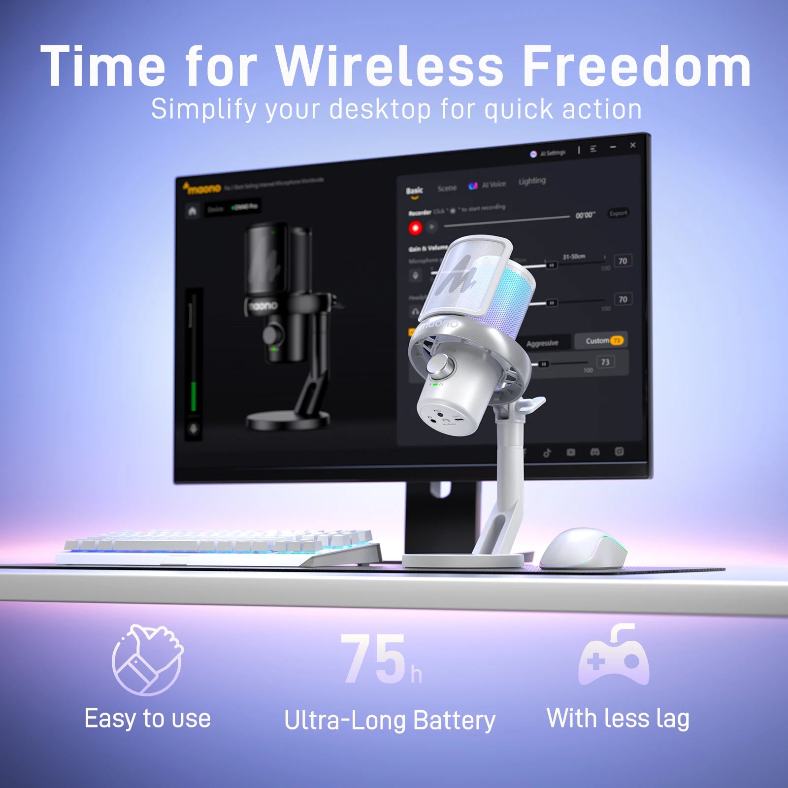 MAONO Wireless & Wired Microphone